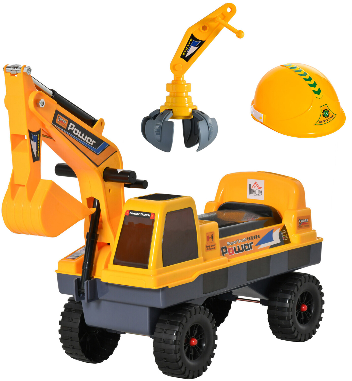 HomCom Qaba Engineering Truck with Detachable Digging Bucket (370-178)