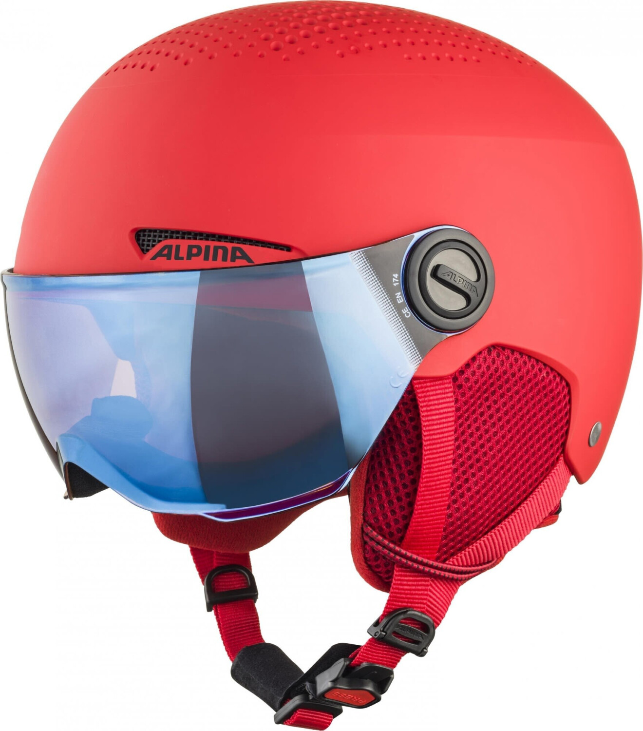 Alpina Sports Zupo Visor Q-Lite red matt/blue