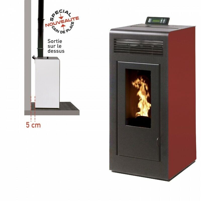 Interstoves Marina 11 kW étanche avec kit conduit 80/125 télécommande WiFi sortie dessus bordeaux