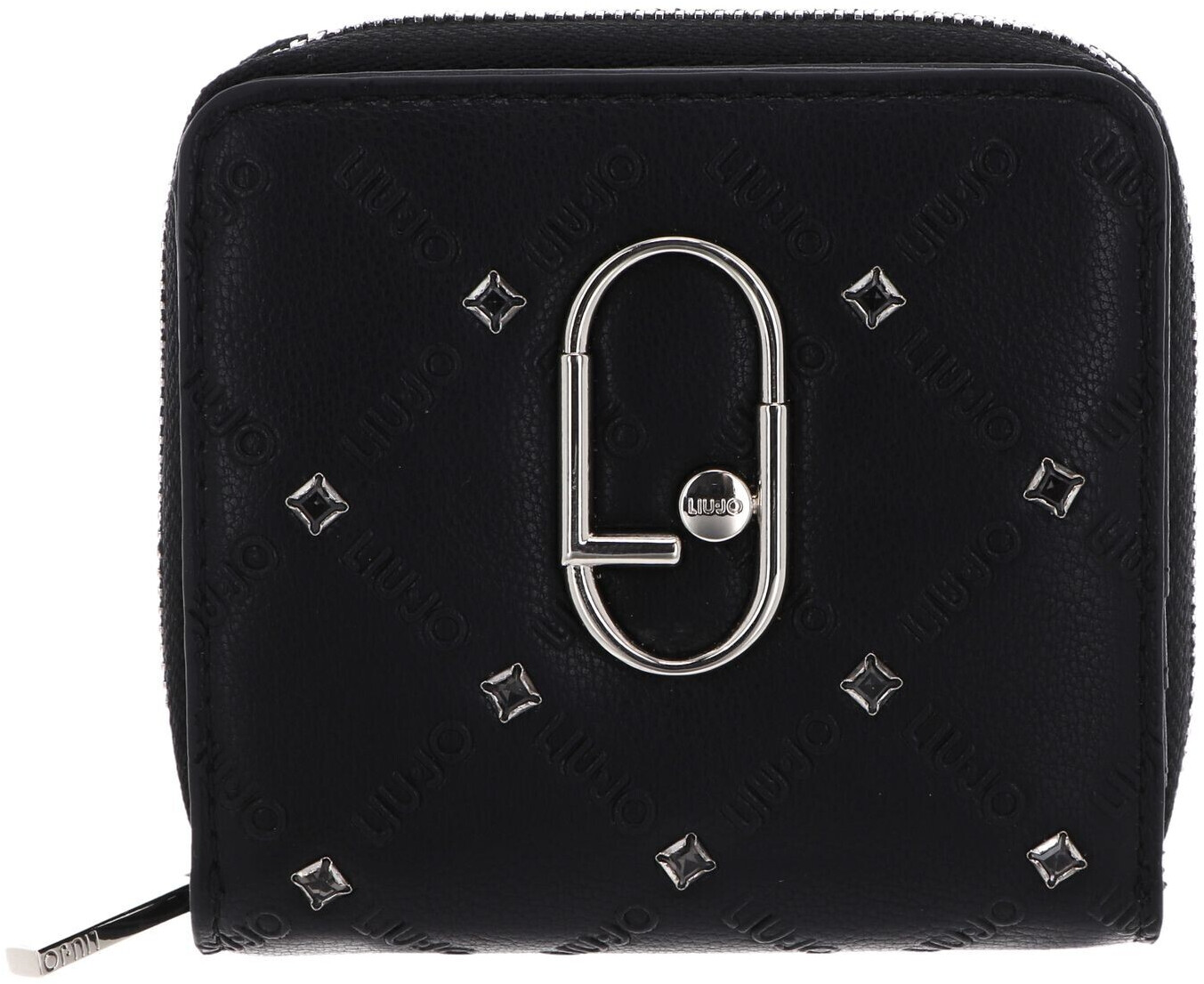 LIU Jo Small wallet with logo and bezels black