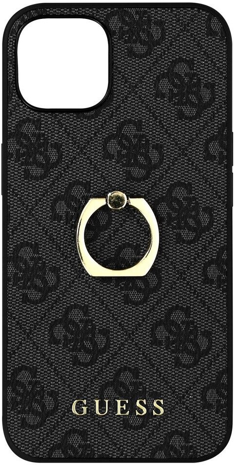 Guess PU 4G Ring Back Cover (iPhone 13) Grey