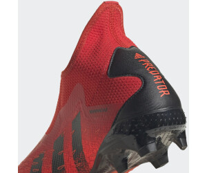 adidas predator black and red laceless