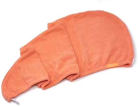 AQUIS Rapid Dry Lisse Hair Turban - Tangerine Sunrise