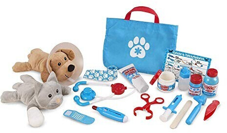 Vétérinaire vétérinaire pour animaux de compagnie Jouet Clinique vétérinaire  et kit de médecin pour les enfants âgés de 3 à 6 ans
