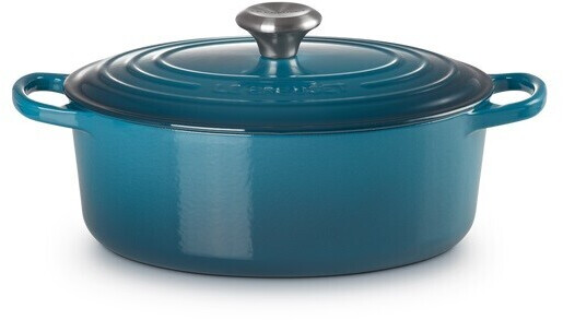 Le Creuset Signature Round Roaster oval 27 cm deep teal