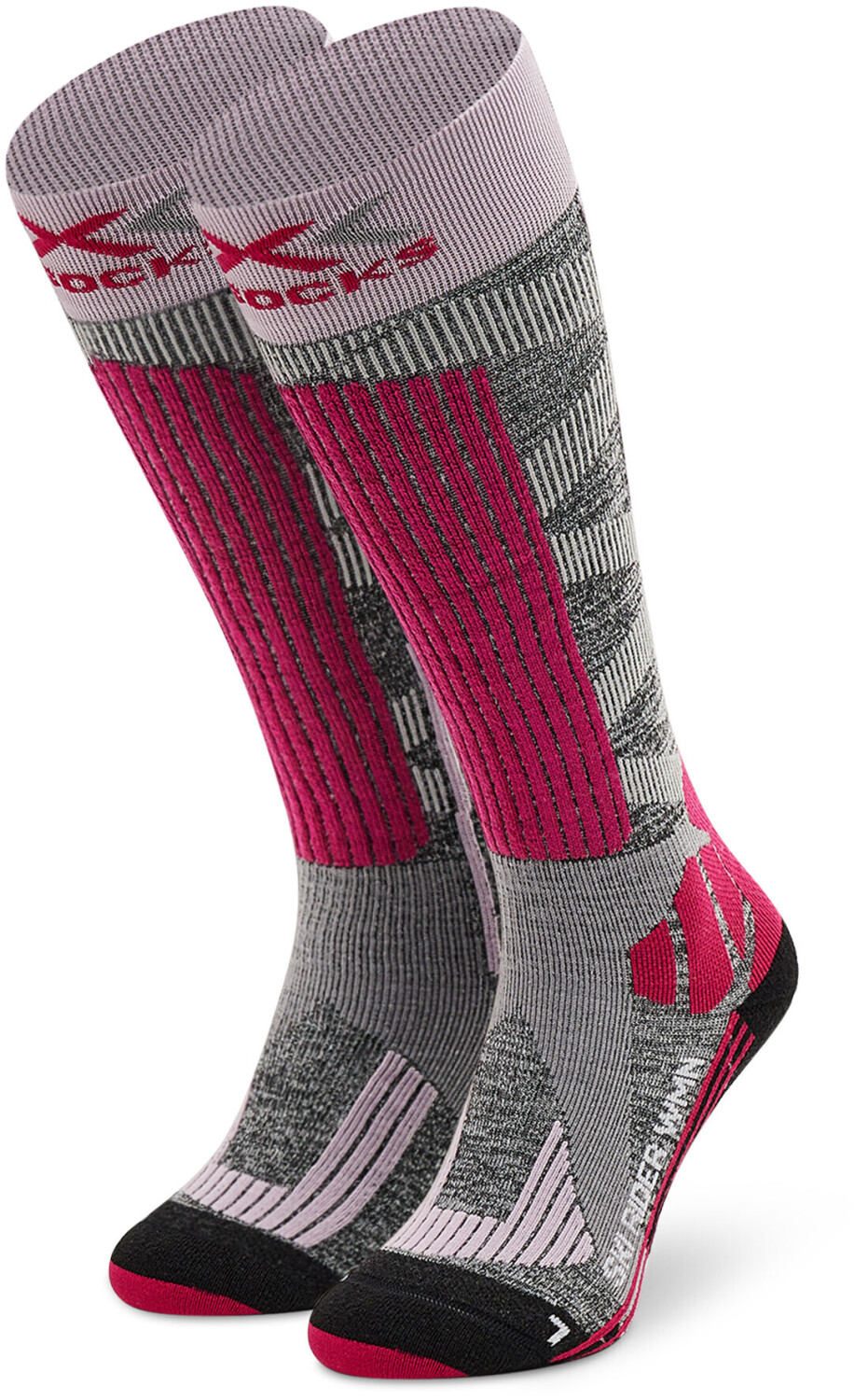 X-Bionic Ski Rider 4.0 Women stone grey melange/pink