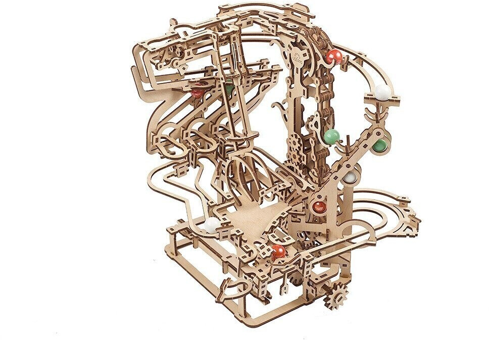 UGEARS Wooden construction set marble run with chain hoist au meilleur prix sur idealo