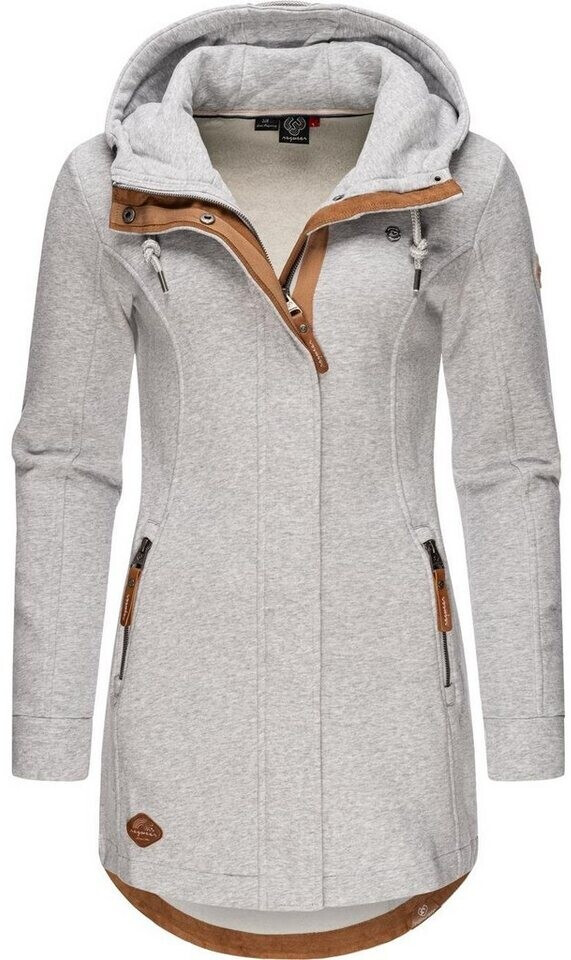 Ragwear Dames Lichte Sweat Overgangsjas Lang Windafwerend met Capuchon Letty Intl. XS-6XL, L