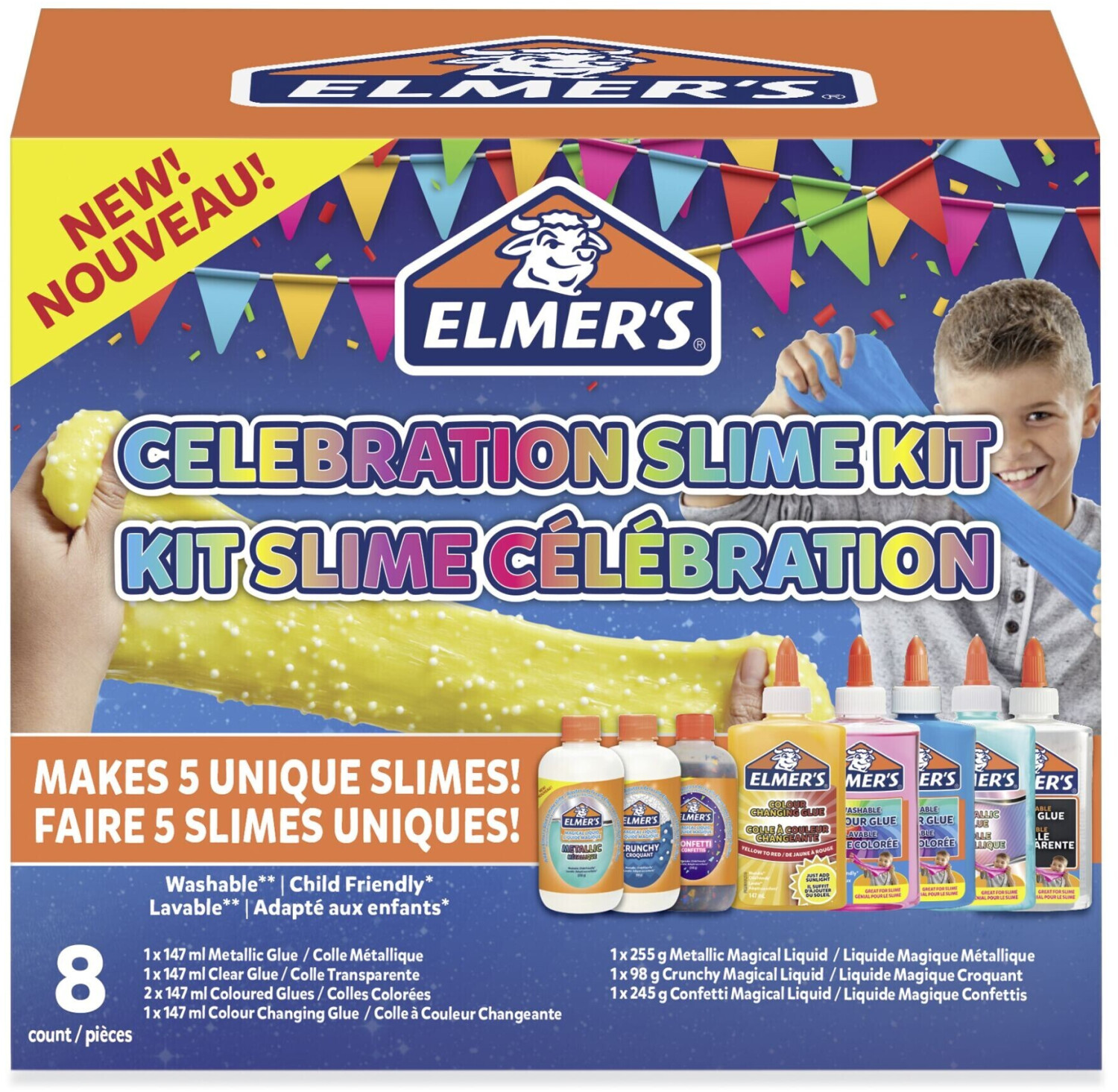 ELMER'S Slime Set Color Changing Slime Kit, 4-teilig