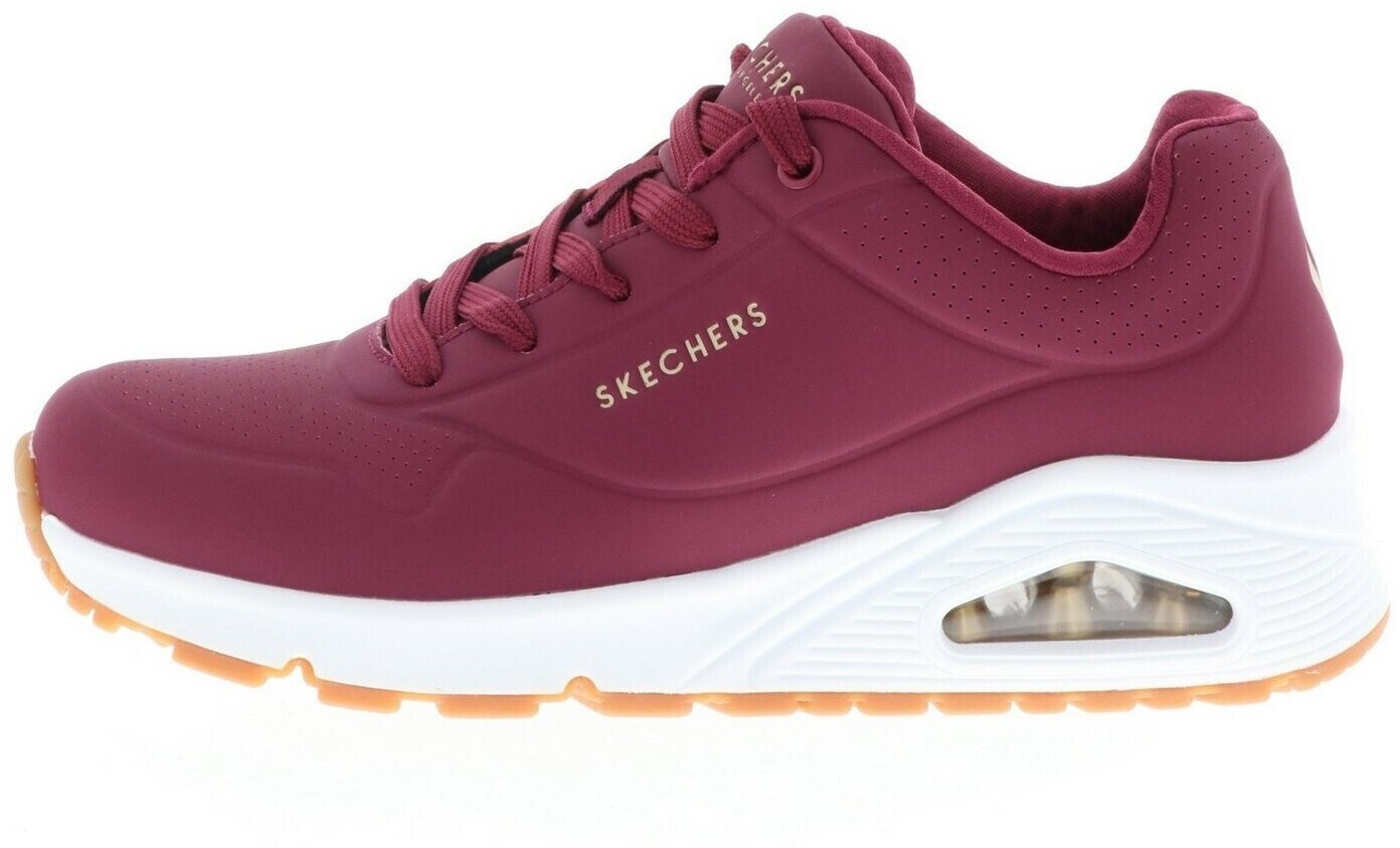Skechers burgundy trainers deals