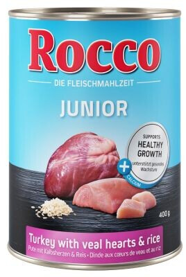 Rocco Junior dinde & coeur de veau & calcium (24x800 g)