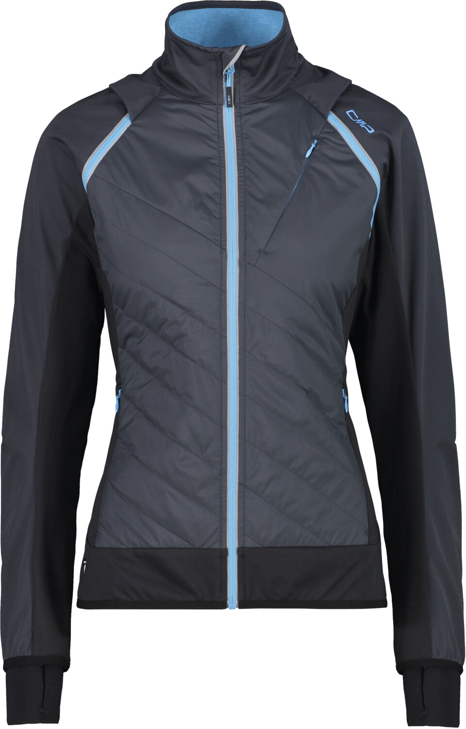 CMP Women's Hybrid Jacket with Removable Sleeves titanio