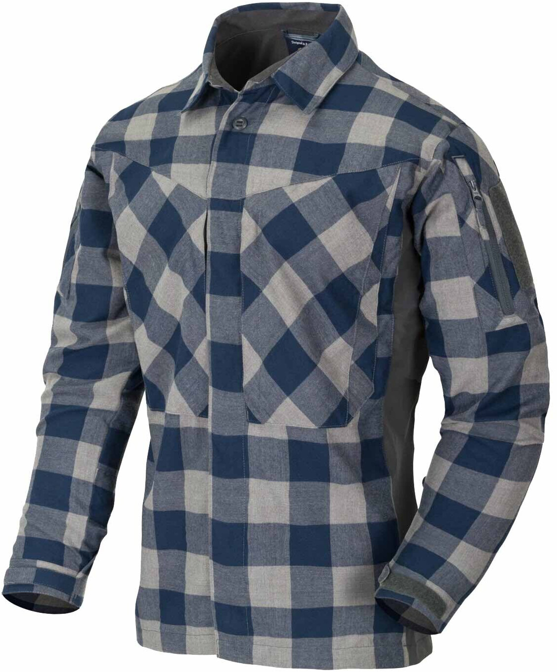 Helikon-Tex® MBDU Flannel Shirt slate blue checkered