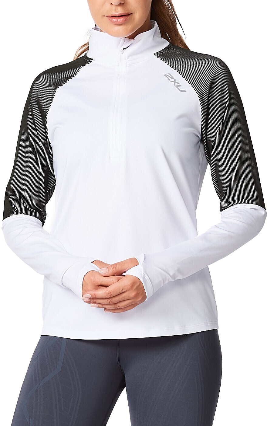 2XU Light Speed 1/2 Zip long sleeves Shirt Women (WR6563A) white