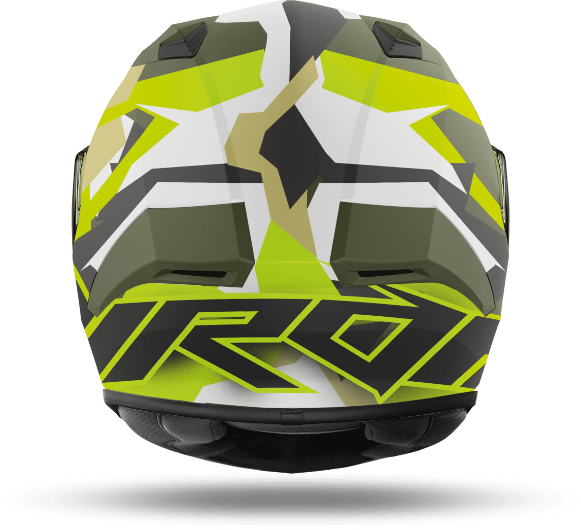 Casco Moto Integrale Airoh VALOR Wings - Arancione Opaco