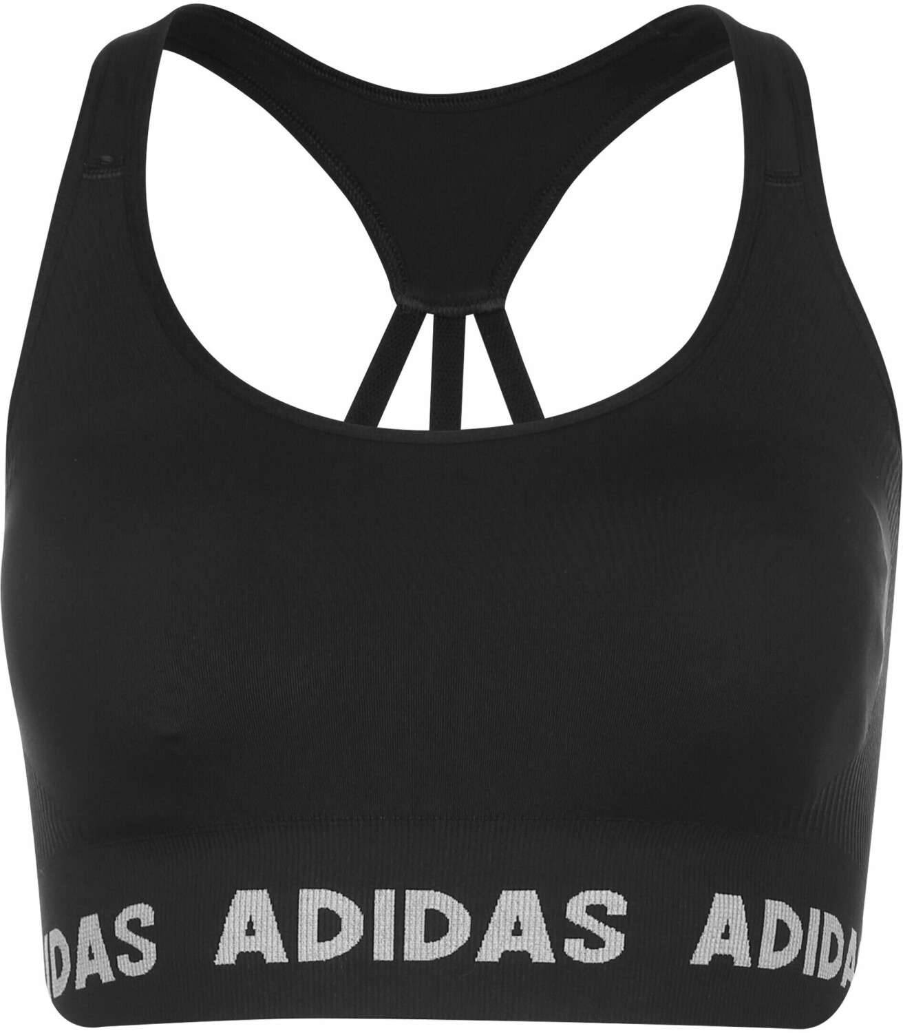 adidas Sports bra AEROREACT TRAINING in gray/ dark gray