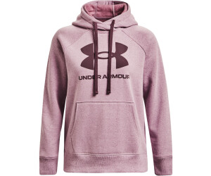 Under Armour Women's Rival Fleece Logo Hoodie Sweatshirt 1356318-035 ,  Grey, XS