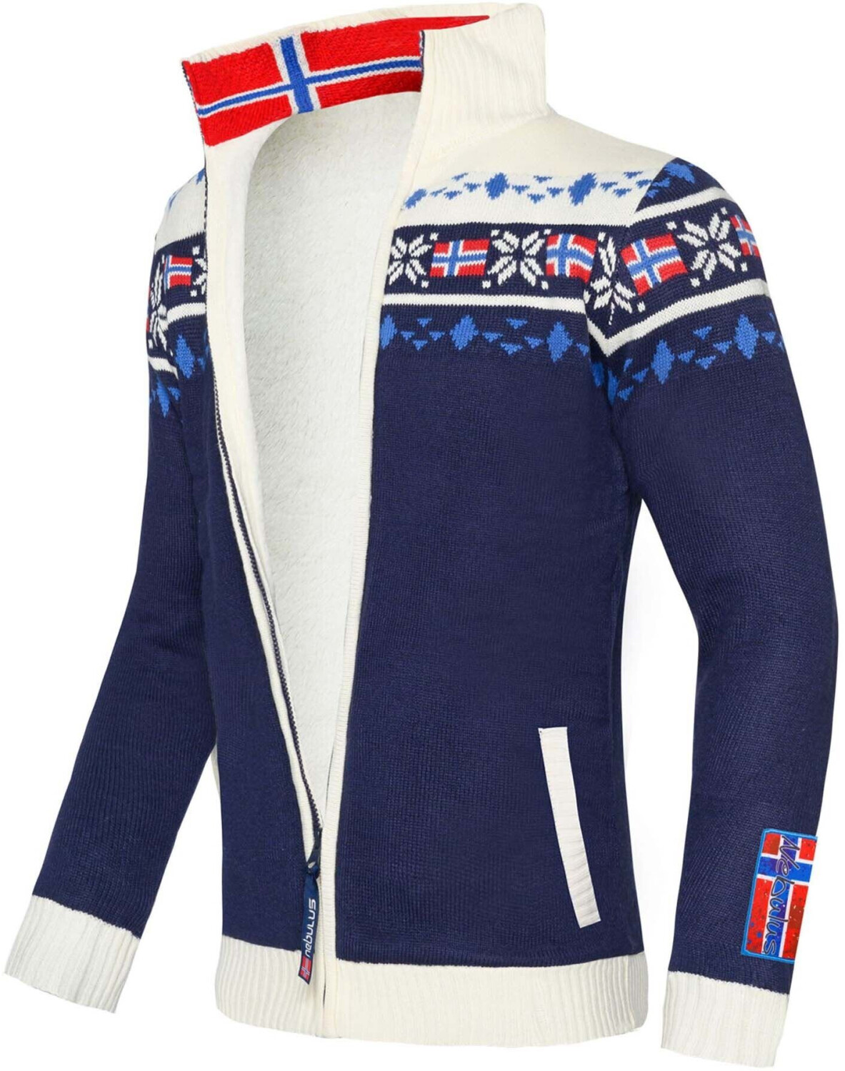 Nebulus Norweger Cardigan Canadian Man navy/white