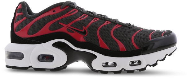 Buy Nike Air Max Plus GS medium ash siren red white black from