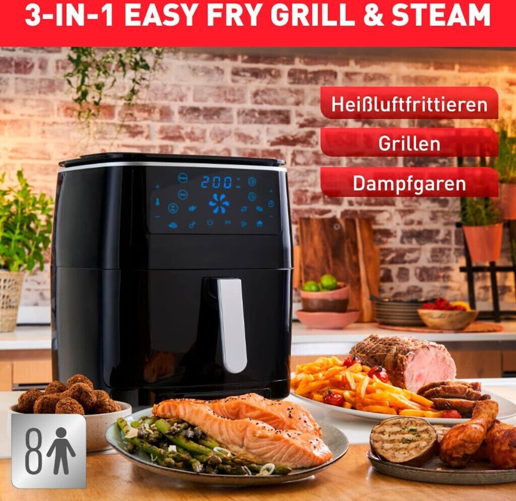 Tefal Easy Fry & Steam, 1700 W, black - 3in1 Air Fryer, FW2018