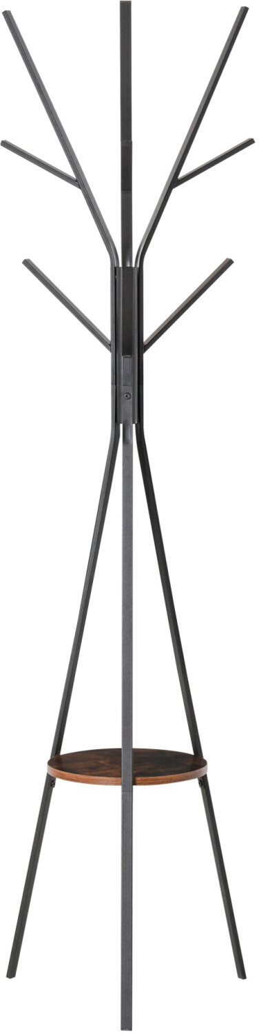 HomCom Portemanteau trépied design contemporain avec branches marron