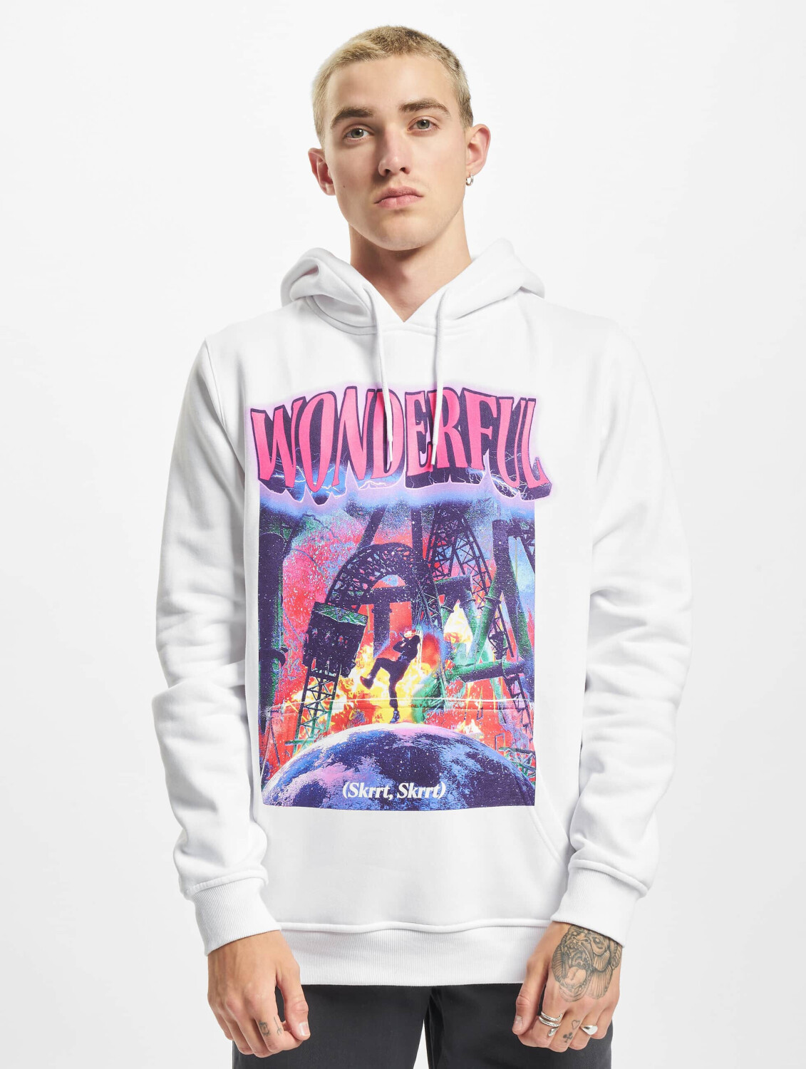Mister Tee Wonderful Hoodie MT1627 00220 0042 white ab 24 99