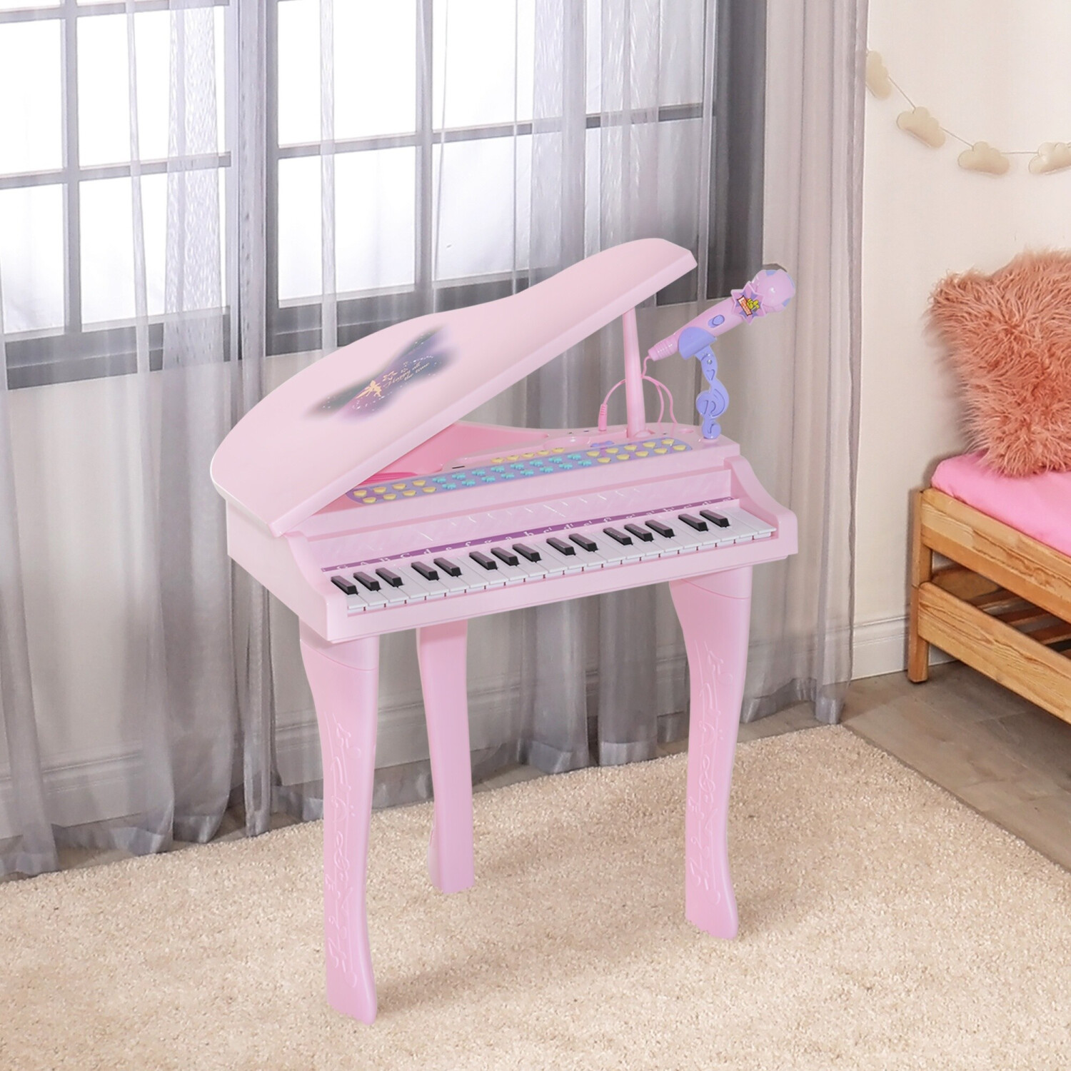 HomCom Piano à queue électronique