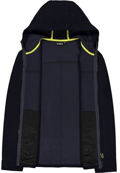 CMP Men's Full-Zip Wooltech Sweatshirt b.blue/blue