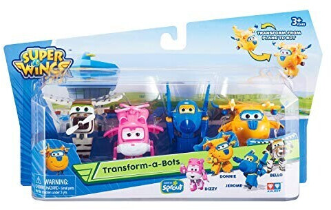 Auldey Super Wings - Transform-a-Bots 4 parts
