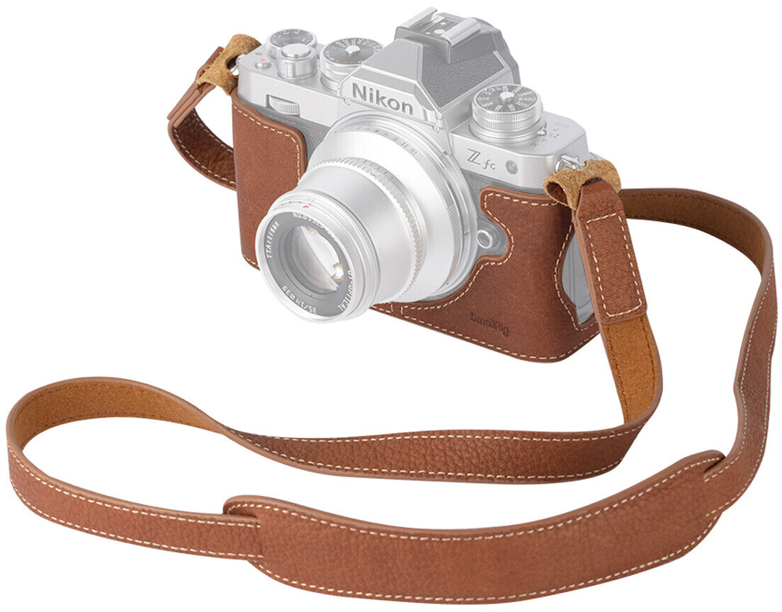 SmallRig Leather Half Case with Shoulder Strap for Nikon Z fc