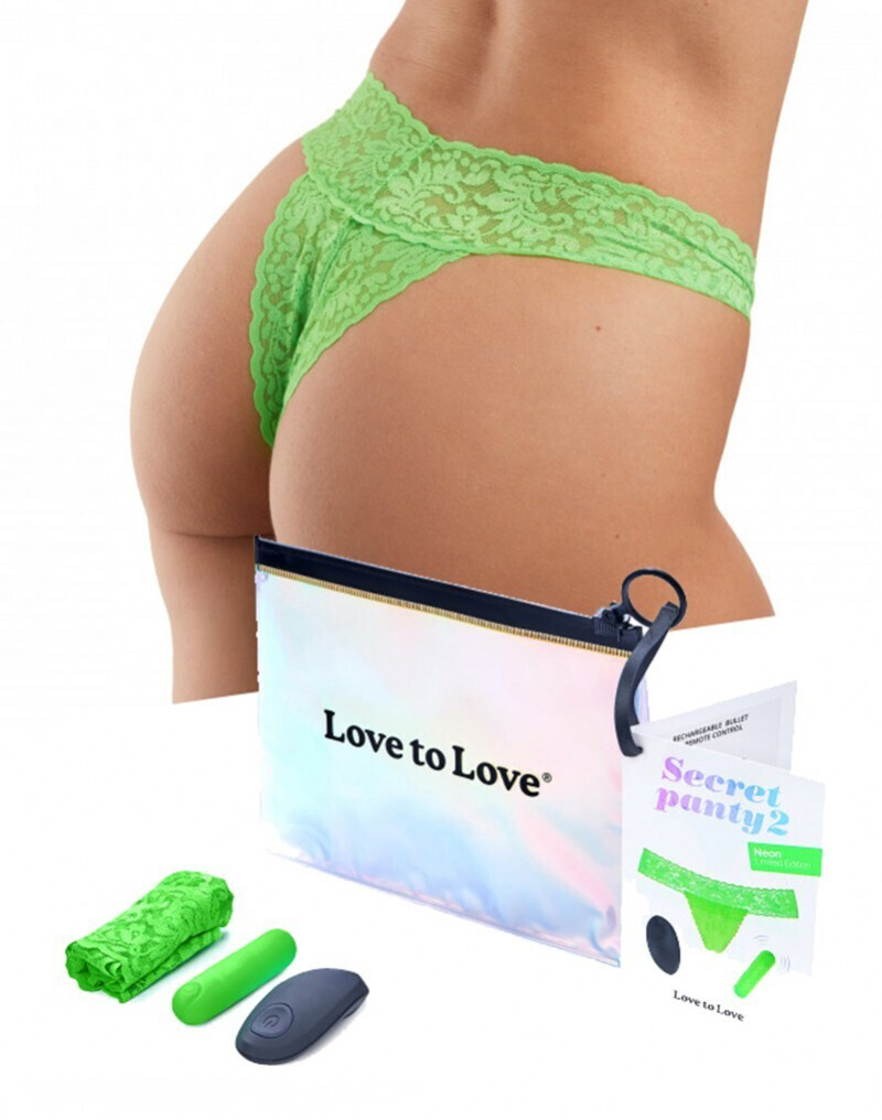 Love To Love Culotte vibrante Secret Panty 2 (vert)