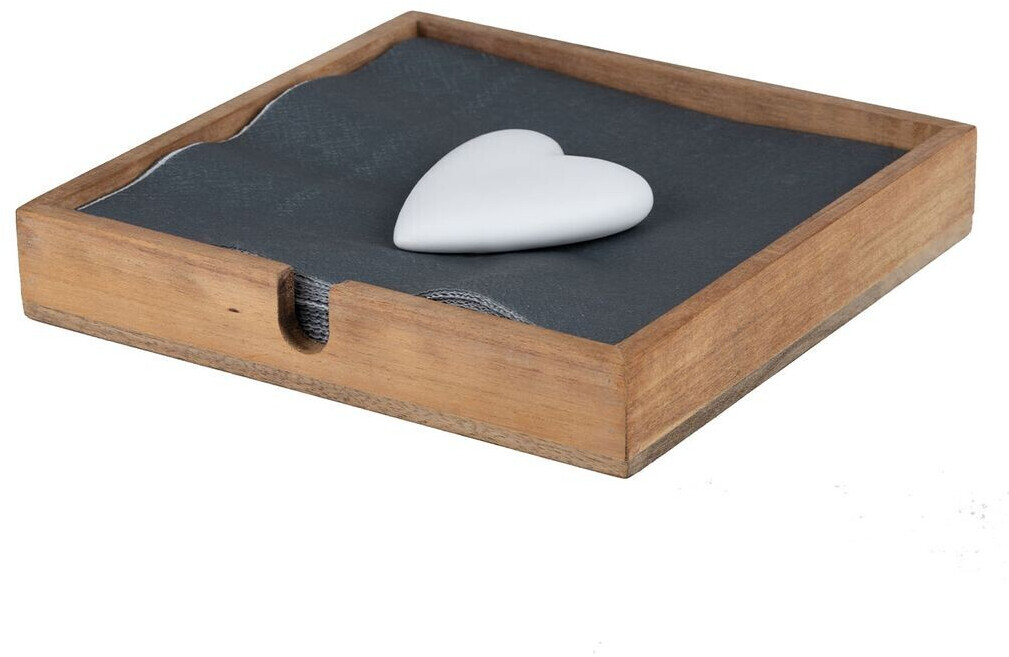 Räder Napkin holder Heart Dining 18x18x3cm acacia wood 15538