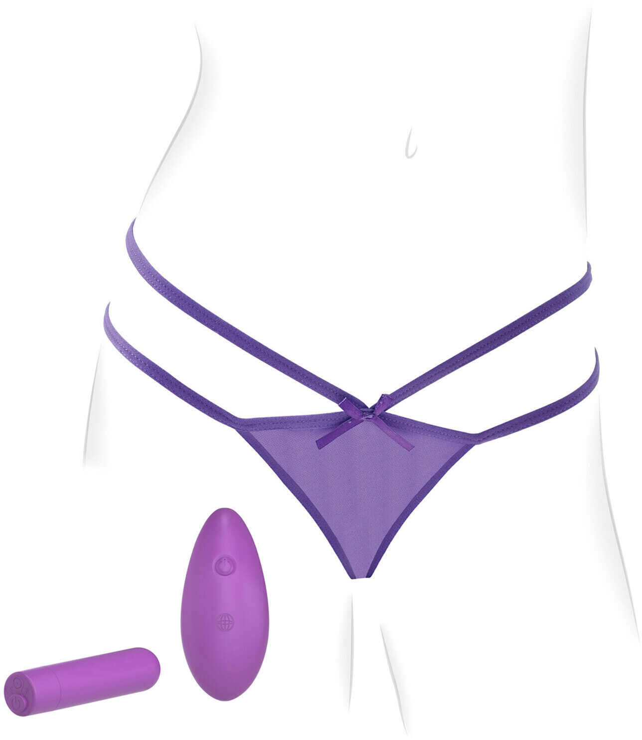 Pipedream Cheeky panty thrill-her (violet)