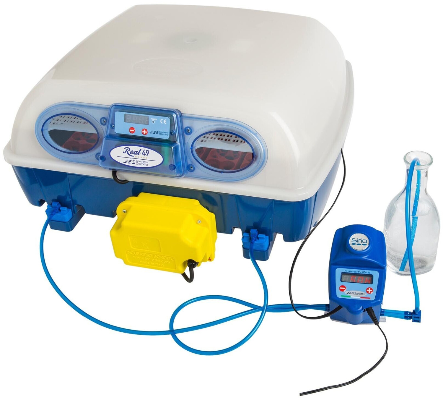 Borotto Real 49 Plus Automatic with Sirio Humidity system Incubator