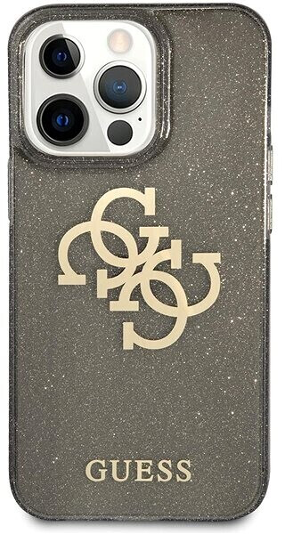 Guess TPU Big 4G Full Glitter Back Cover für Apple iPhone 13 Pro Max Black