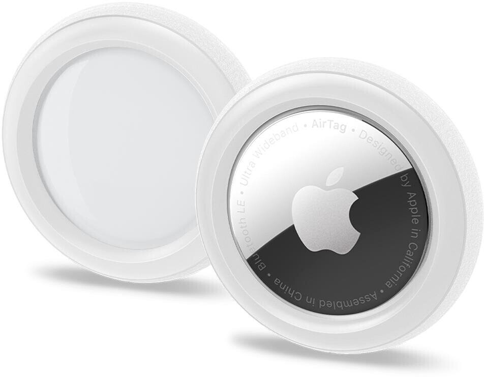 Spigen Silicone Fit 2 Pack (Apple AirTag) White