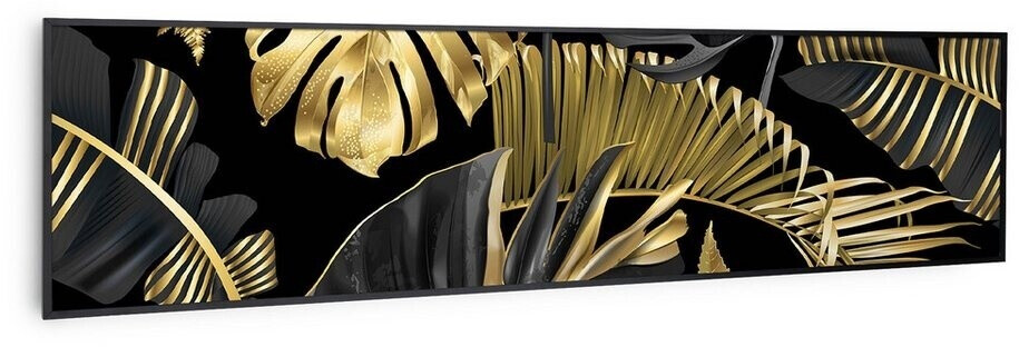 Klarstein Wonderwall Air Art Smart Fleur noir 120 x 30 cm