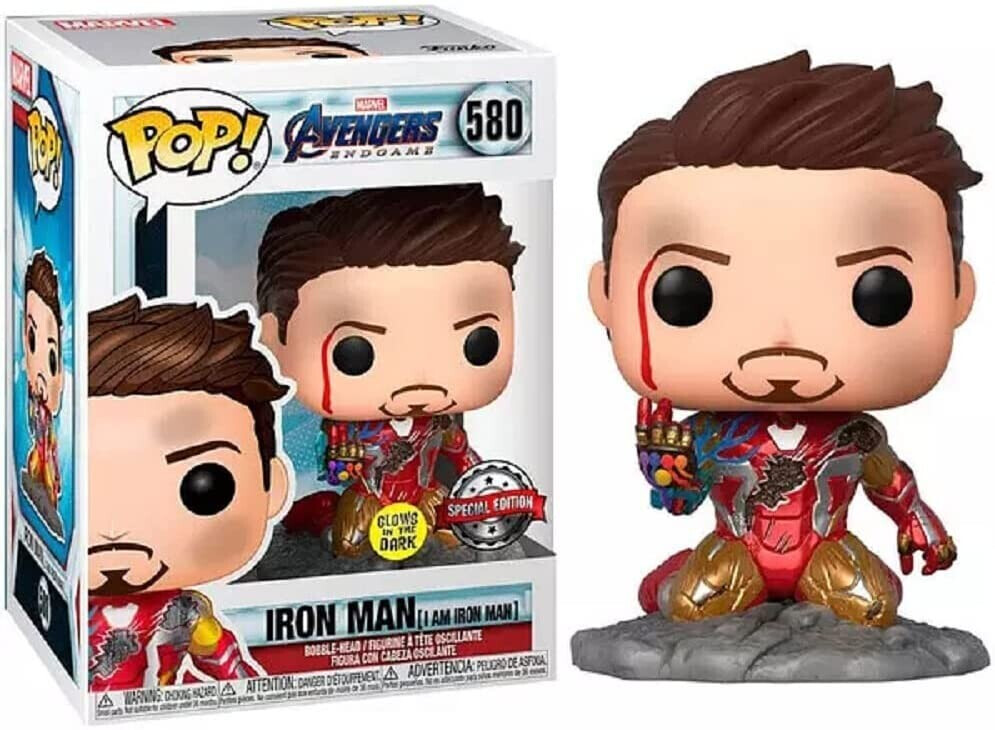 Soldes Funko Pop! Marvel: Avengers Endgame Iron Man Glow Edition