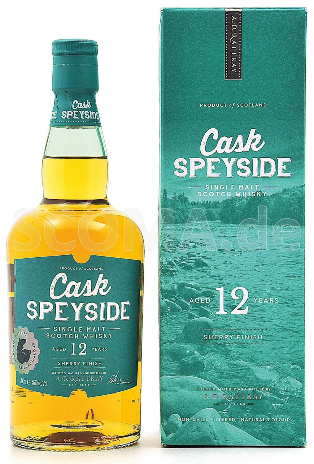 A.D. Rattray Cask Speyside 12 Jahre Sherry Cask Finish 0,7l 46%