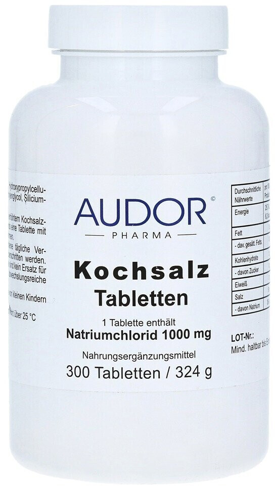 Audor Pharma Kochsalz 1000mg Tabletten (300 Stk.)