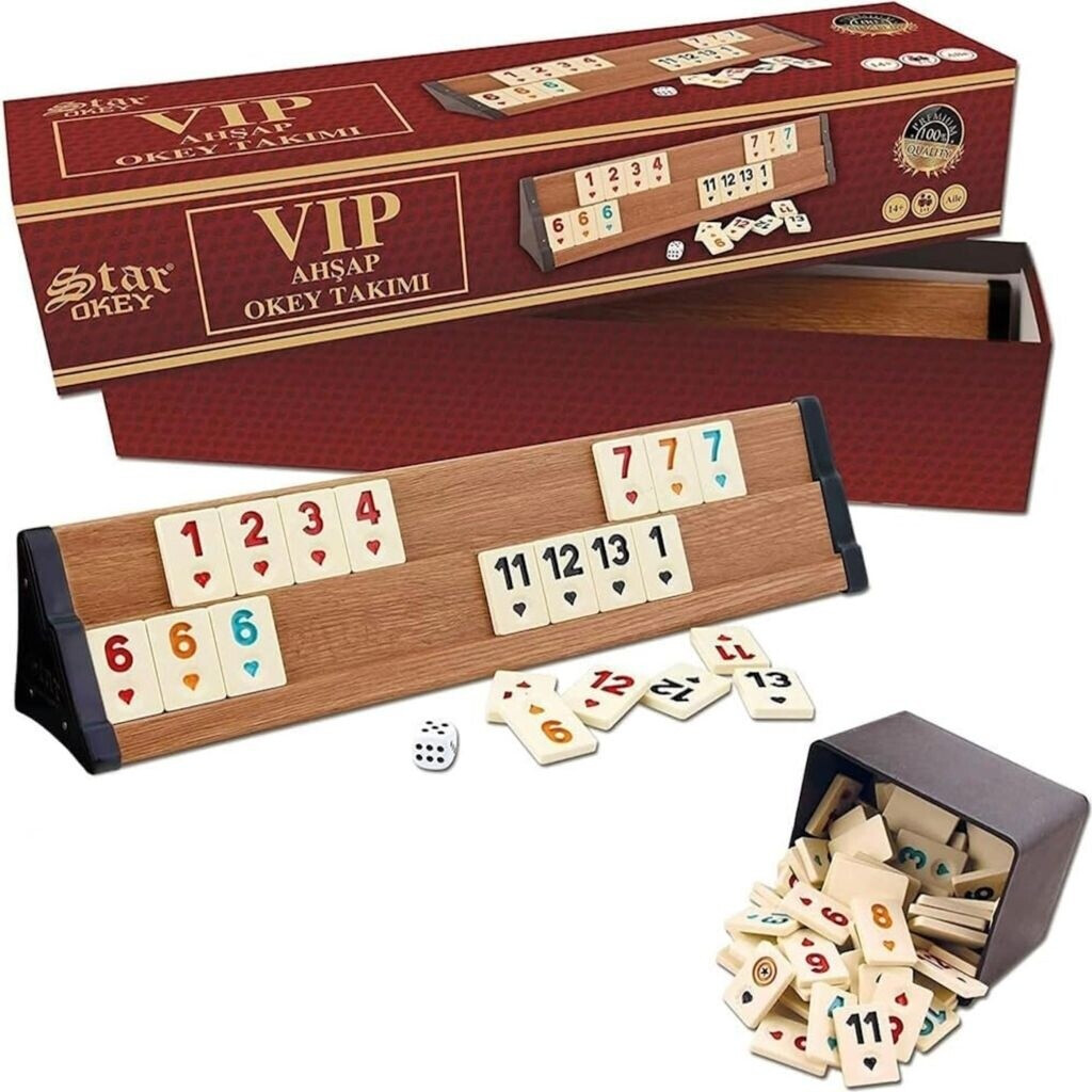 Star VIP Wood Rummy Okey Set