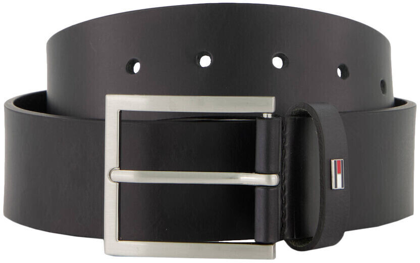 Photos - Belt Tommy Hilfiger Hampton Leather  black 