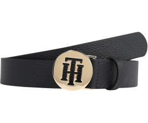 Tommy Hilfiger th round Buckle Belt w80 cinturón accesorio Black negro nuevo