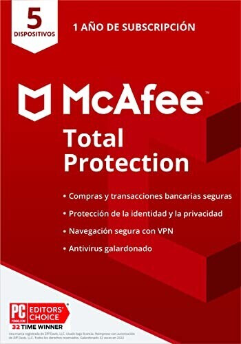 Photos - Software McAfee Total Protection   (1 Year)  2022(5 Devices)