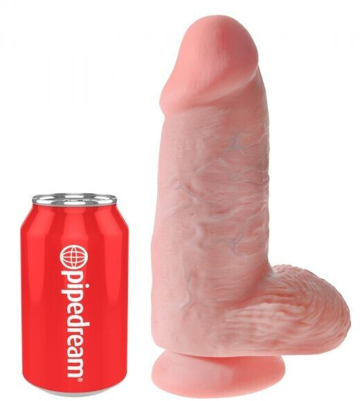 Pipedream King Cock 9 Chubby With Balls Nude