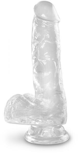 Pipedream King Cock Clear 6 with Balls