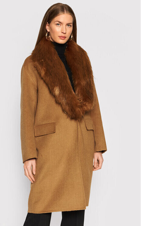 LIU Jo Woolcoat (CF1013 T8524) brown