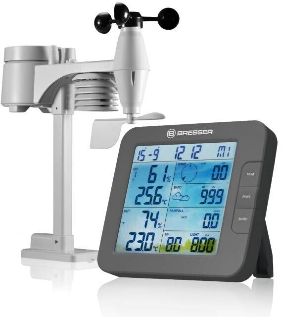 Bresser ClimateConnect Tuya Smart Wetter-Center 7in1 grey
