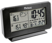 Mebus 40424 Funkwetterstation Wetterprognose Funkuhr Kalender Wecker 24h Anzeige 