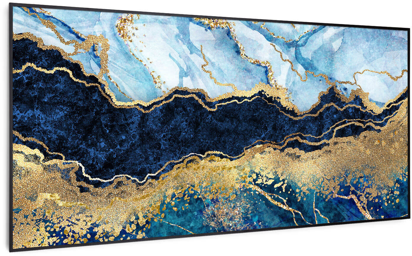 Klarstein Wonderwall Air Art Smart marbre bleu (noir) 120 x 60 cm